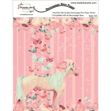 Unicorn Pink Rice Paper A4 By Get Inspired