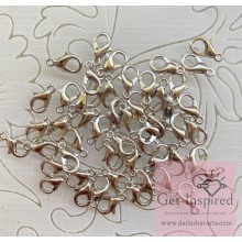 Silver Metal Lobster Clasps Claw 50pcs Jewellery Hooks Necklace And Bracelet 5mm Approximate By Get Inspired