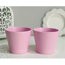 Blush Pink Light Weight Pot Planter Pk/1 Pot  9cm (3  ")