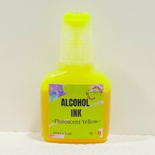 Fluorescent Yellow Alcohol Ink 20ml By Get Inspired For Alcohol and Resin Art