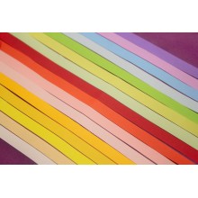 Premium Quality Quilling Strips Pack of 2,  16 Decent Colors Assorted 18inchX7mm 320 Strips