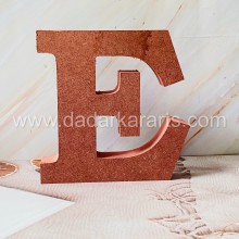E Jumbo Alphabet MDF 6inch x 5.75inchx1inch Thick and Strong DIY Raw Base By Get Inspired