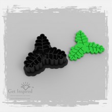 Christmas leaf Clay Cutters Set of 4 for Jewelry Making By Get Inspired