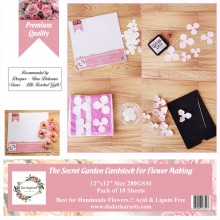 The Secret Garden Cardstock for Flower Making 12"x12" Pack of 10 Sheets