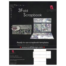 3 Fold Scrapbook Template By Icraft