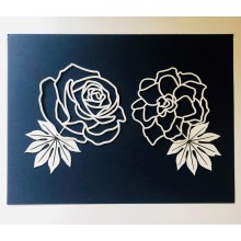 Enormous Roses Chippies By Get Inspired - 15cms x 21cms