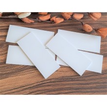 6pcs 2x5inches High Quality Polished Smooth Edge Acrylic Bases White Pack for Alcohol & Resin Art