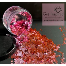 Super Shiny Pink square glitter chunks 3x3mm size heat resistant glitter for Resin , DIY art & Craft 30gms Jar