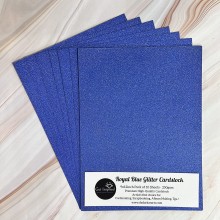 Royal Blue Glitter Cardstock 9"x12" 10/Pkg by Get Inspired
