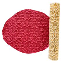 Paisley Grace Damask Texture Roller 6in. Approx for Clay Jewelry Making by Get Inspired