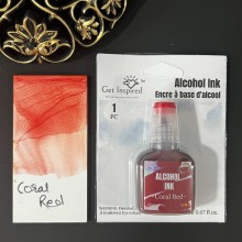 Coral Red Alcohol Ink 20ml By Get Inspired For Alcohol and Resin Art