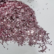Pink Shine Hexagon Glittering Flash Heat Proof Non Bleeding Glitter for Resin, DIY Art and Craft 80gm by Get Inspired