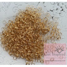 7mm Jumper Ring Metal Charms Gold for jewelry making and DIY jewelry Pack of 100gms