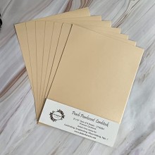 Peach Pearlescent Cardstock 9"x12" Pack of 6 Sheets 250GSM