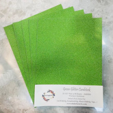 Green Glitter Cardstock A4 size Pk/10 Sheets by Get Inspired