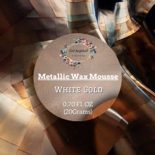 White Gold Metallic Wax 20grams Tin By Get Inspired