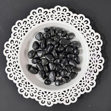 Pebblex Black Polished Pebble Art Crystal Stones for Resin Art, Pour Art, Jewelry Making & Nail Art & Crushed Glass by Get Inspired? Jumbo Pack 250gms