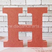 H Jumbo Alphabet MDF 6inch x 6.25inchx1inch Thick and Strong DIY Raw Base By Get Inspired