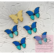 Metal Butterfly Charms for jewelry making and DIY jewelry Pack of 6pcs 2cmsx1.5cms