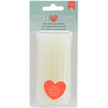Sticky Thumb Mini Hot Glue Sticks Clear 4"X.28" 24/Pkg