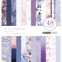 Misty Mountains Kaisercraft Paper Pad 12"X12" 48/Pkg