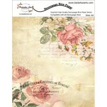 Vintage Roses 1 Rice Paper A4 By Get Inspired