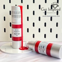 Ruby Red Resin Pigment Paste 30ml in a no mess easy Pump bottle By Get Inspired Red