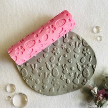 Rabbit Texture Roller 10cms x 2.5cms Approx for Clay Jewelry Making by Get Inspired