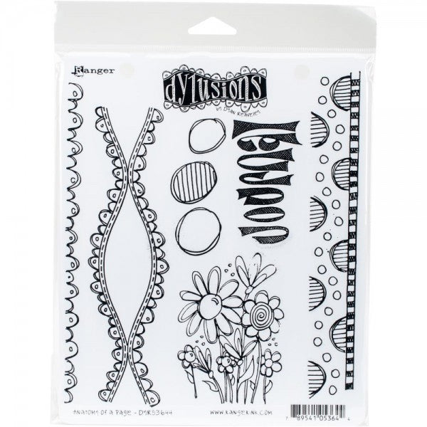 Anatomy Of A Page Dyan Reaveley's Dylusions Cling Stamp Collections 8.5"X7"