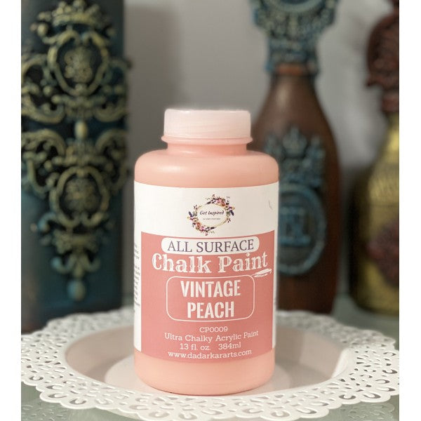 Vintage Peach Super Matte Chalk Paint 384ml Jumbo Bottle by Get Inspired