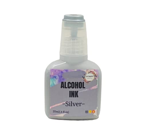 Silver Alcohol Ink 20ml by Get Inspired for Alcohol and Resin Art