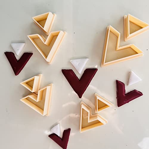 Rhombus Traingle Clay Cutters Set of 4 for Jewelry Making by Get Inspired