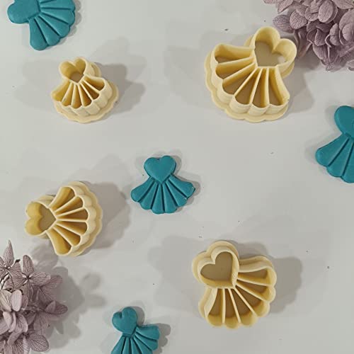 Scalloped Heart Clay Cutters Set of 4 for Jewelry Making by Get Inspired