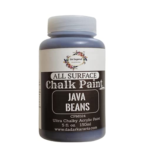 Java Beans All surface Super Matte Chalk Paint 150ml by Get Inspired - deep brown Chalk Paint