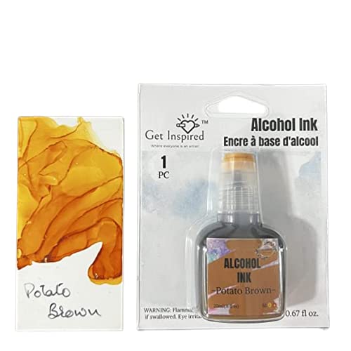 Potato Brown Alcohol Ink 20ml by Get Inspired for Alcohol and Resin Art
