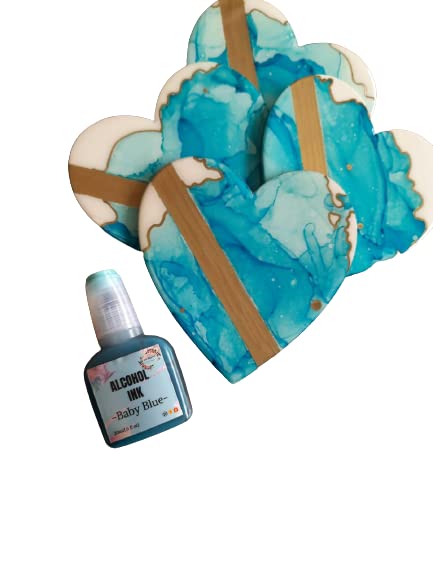 Baby Blue Alcohol Ink 20ml by Get Inspired for Alcohol and Resin Art