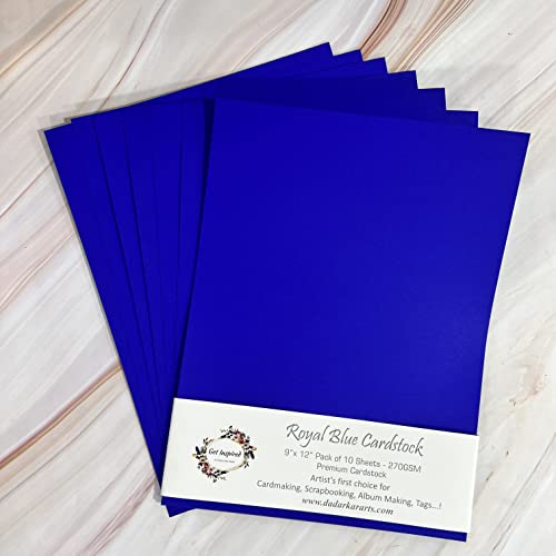Royal blue Pearlescent Cardstock 9"x12" 10/Pkg by Get Inspired