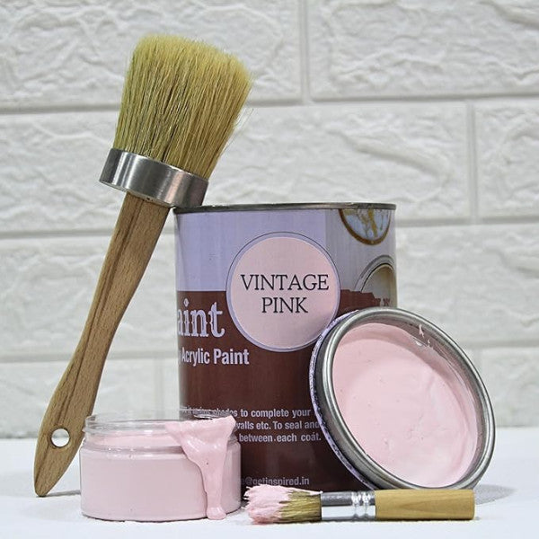 Vintage Pink 1000ml Super Chalk Paint By Get Inspired