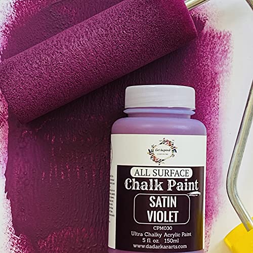 Get Inspired Satin Violet All surface Super Matte Chalk Paint 150ml Light Blue Chalk Paint