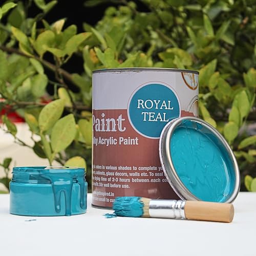 Get Inspired Royal Teal Super Matte Chalk Paint 1000ml