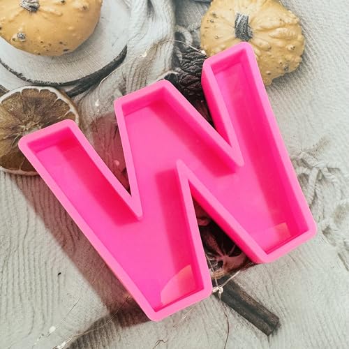 Letter W Silicone Mold 10x9x2 cm by Get Inspired