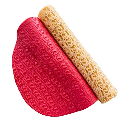 Cacia Leaves Pattern Texture Roller 6in. Approx for Clay Jewelry Making by Get Inspired
