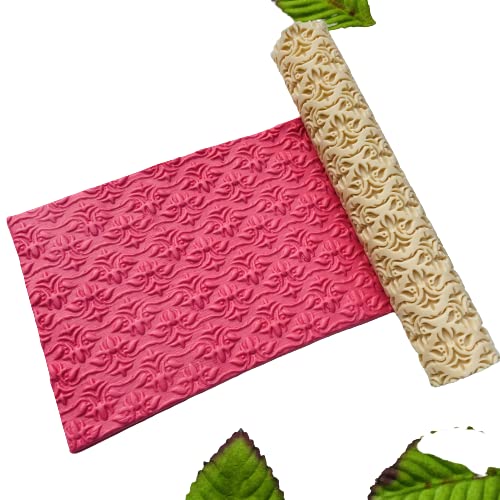 Tanglewood Damask Pattern Texture Roller 6in. Approx for Clay Jewelry Making by Get Inspired