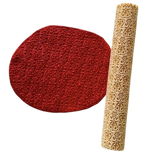 Anthemion Floral Pattern Texture Roller 9inch Approx for Clay Jewelry Making by Get Inspired