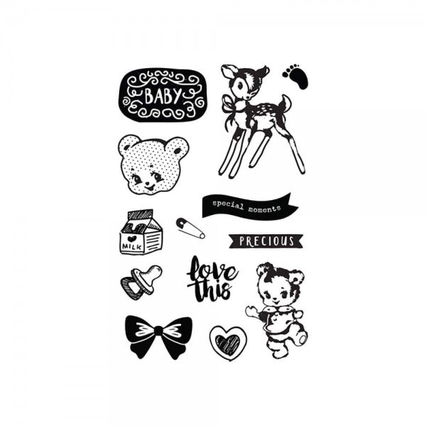 Cling Rubber Stamps 4"X6" By Amber Moon