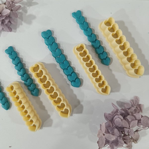 Heart Chain Clay Cutters Set of 4 for Jewelry Making By Get Inspired