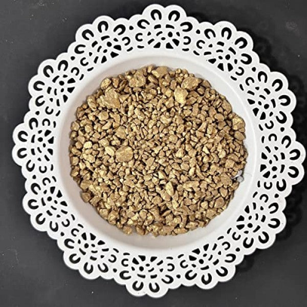 Gold Art Crystal Stones for Resin Art, Pour Art, Jewelry Making & Nail Art & Crushed Glass by Get Inspired? Jumbo Pack 250gms