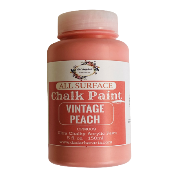 Vintage Peach All surface Ultra Chalky Chalk Paints By Get Inspired 150ml