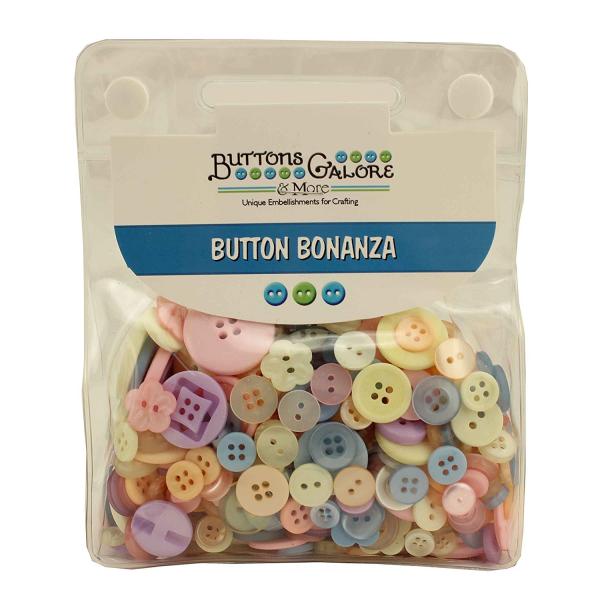 Buttons Galore Button Bonanza - PASTEL Jumbo Pack