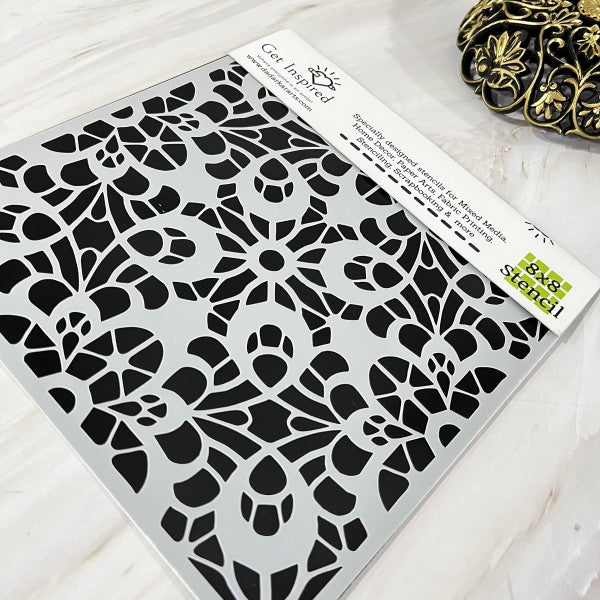 Laser Cut Mandala Stencil Home Decor Designer Reusable Stencil 8inchx8inch